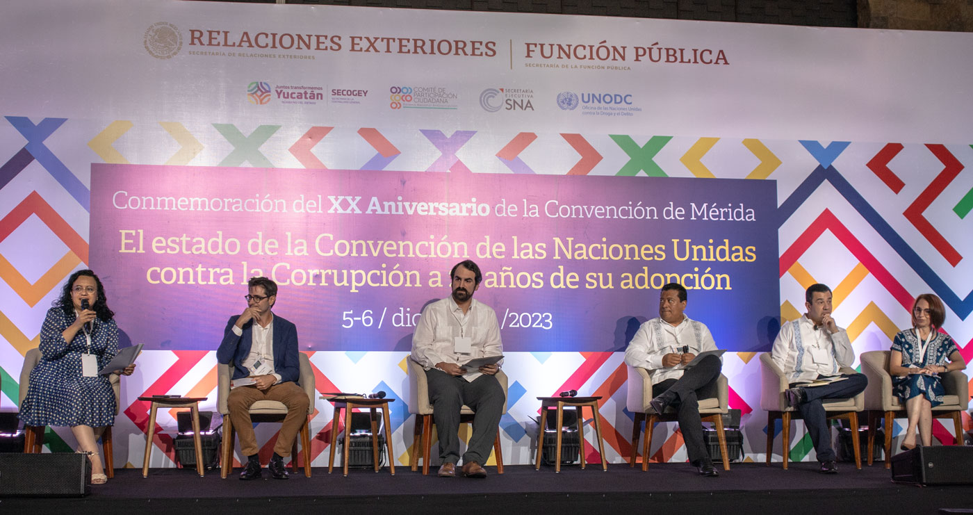 AMIIF, representante del sector privado, participó activamente en el evento, siendo parte del primer panel titulado "EL MECANISMO DE EXAMEN DE APLICACIÓN COMO HERRAMIENTA PARA DETECTAR RETOS Y BUENAS PRÁCTICAS EN LA APLICACIÓN DE LA CONVENCIÓN"